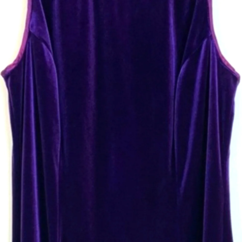 💜 Luxe Vtg 90's Jessica McClintock Gunne Sax Royal Purple Cocktail Dress - 9/10 - Picture 11 of 16